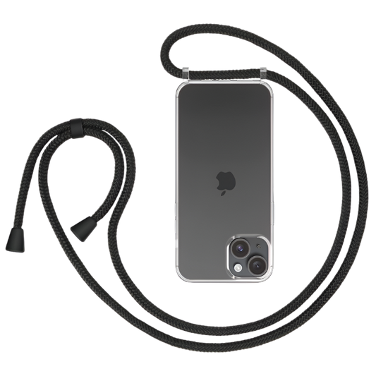 Ovitek za telefon "ZhinkArts" z vrvico za iPhone 15 – Infostyle – Prozorna