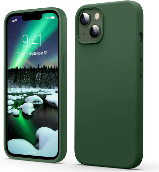 Silikonska maskica Flyzoo Liquid za iPhone 14 Plus – tamnozelena