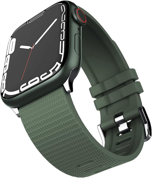 Silikonski pašček za Apple Watch 38/40/41 mm – zelena