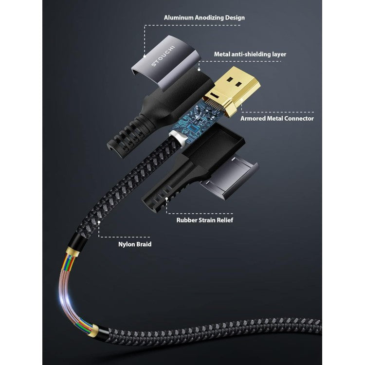 Kabel Stouchi 16K DisplayPort 2.1 DP2.1, 1m