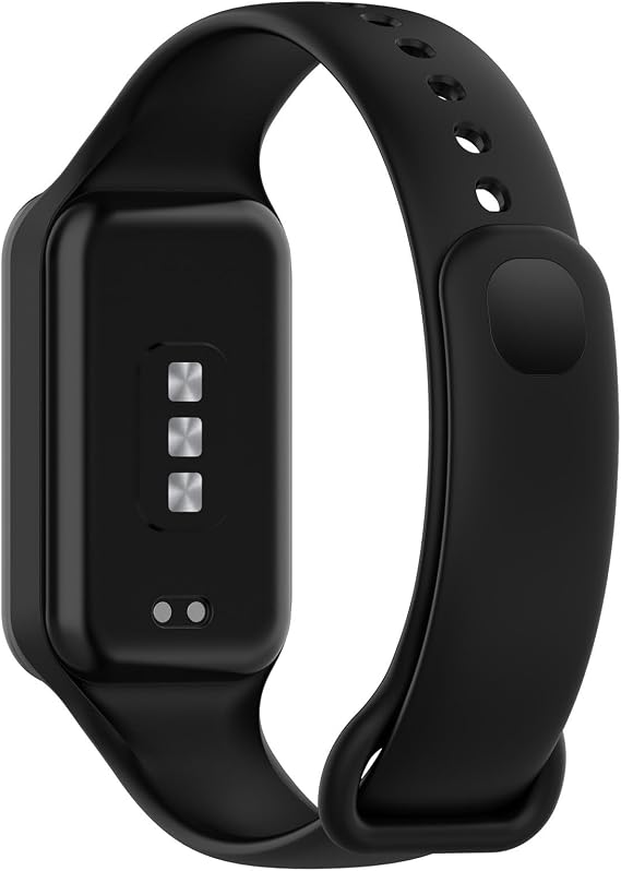 LOKEKE silikonski pašček za Xiaomi Band 8 Active / Redmi Band 2 -črna