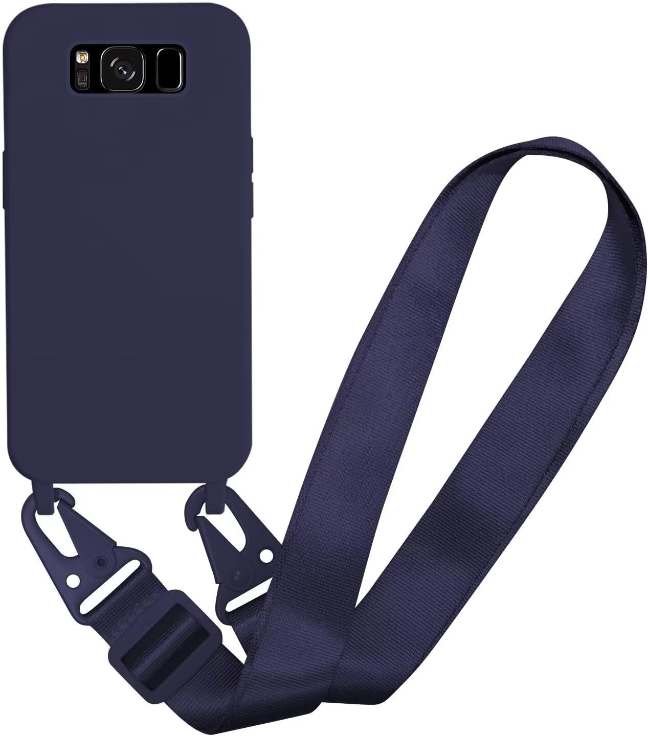 Silikonska maskica Bigcousin s trakom za Samsung Galaxy S10e – tamnoplava