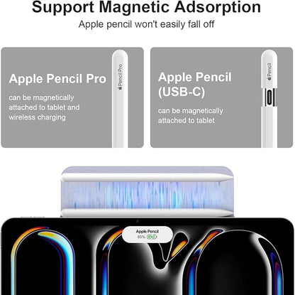 ZtotopCases futrola za iPad Pro 13 (2024) – magnetska, ultratanka, stalak, auto sleep/wake, ljubičasta