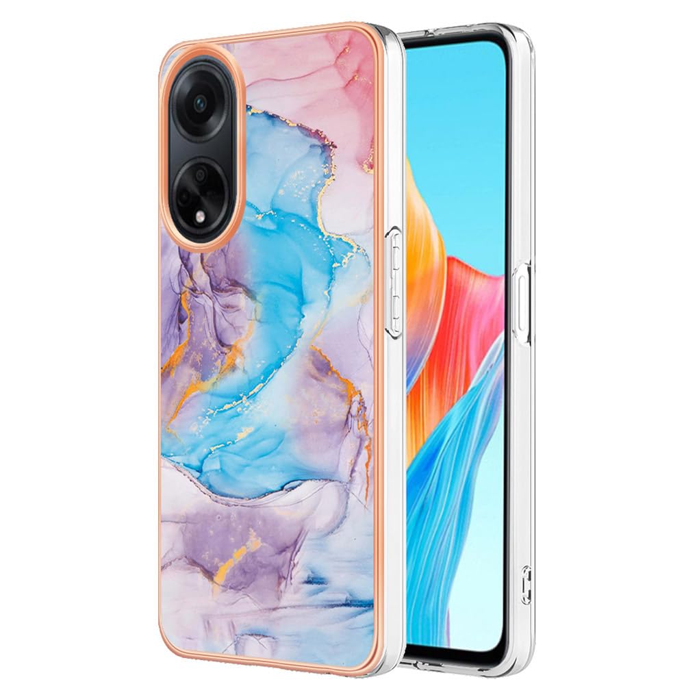 SEAHAI ovitek za OPPO A98 5G – ultra tanek TPU zaščitni ovitek, marmorno moder