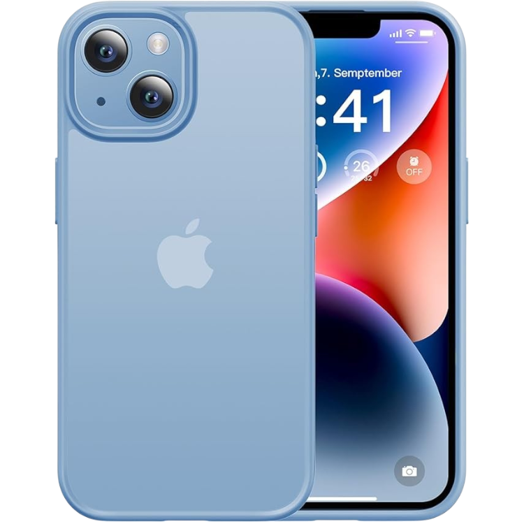 Ovitek "Matt" za iPhone 15, modra – CASEKOO