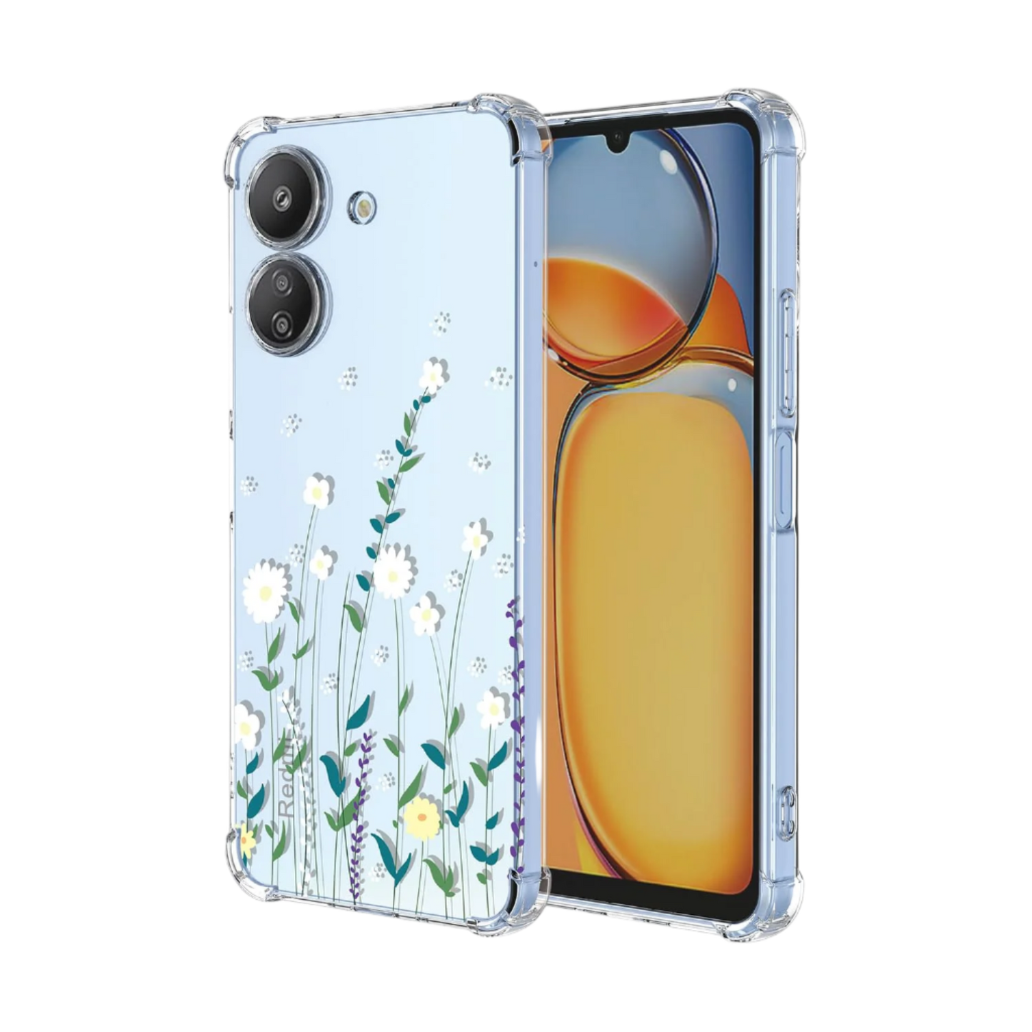 Ovitek za telefon "Bele Rožice" Xiaomi Poco C65/Redmi 13C – Infostyle