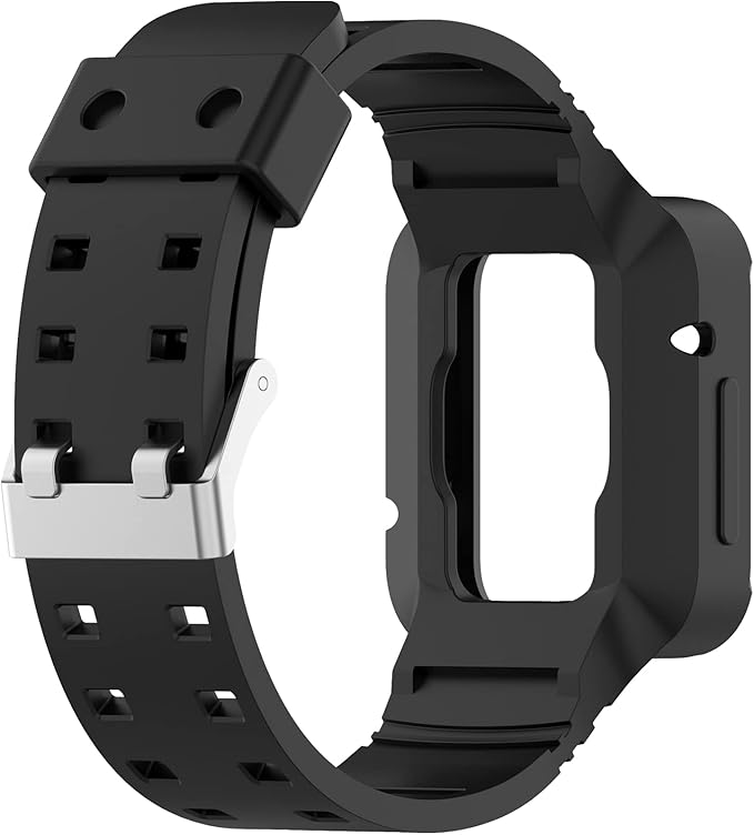 Silikonska zaščita s paščkom za Xiaomi Watch Lite 2 – črna
