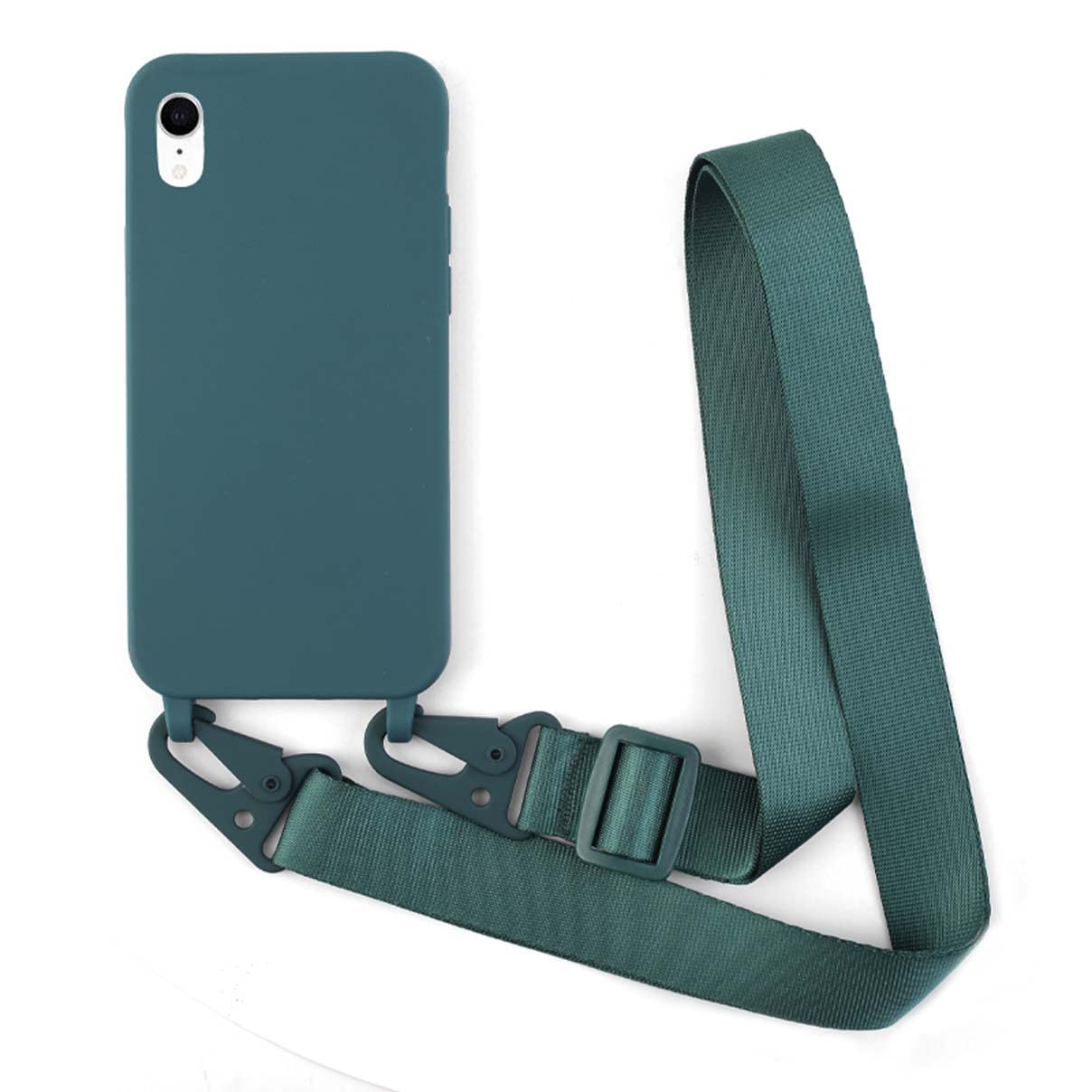 ovitek-bigcousin-z-vrvico-iphone-xr-temno-zelena