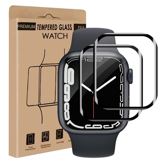 Carantee zaščitno steklo za Apple Watch Series 7/8/9 (41 mm) – 9H HD zaščita, paket 2 kos