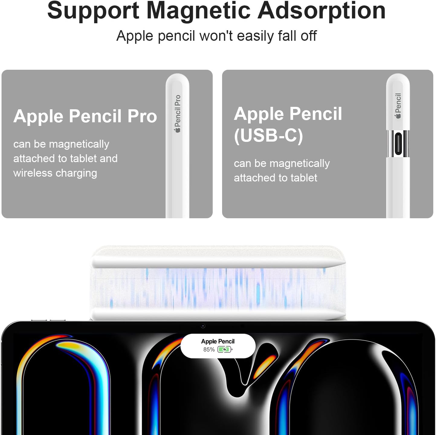 ZtotopCases futrola za iPad Pro 13 (2024) – magnetska, ultratanka, stalak, automatsko spavanje/buđenje, be