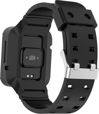 Silikonska zaščita s paščkom za Xiaomi Watch Lite 2 – črna