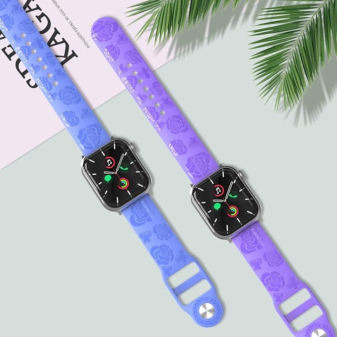 HALLEAST remen "Cvijeće" za Apple Watch 38/40/41 mm – plava