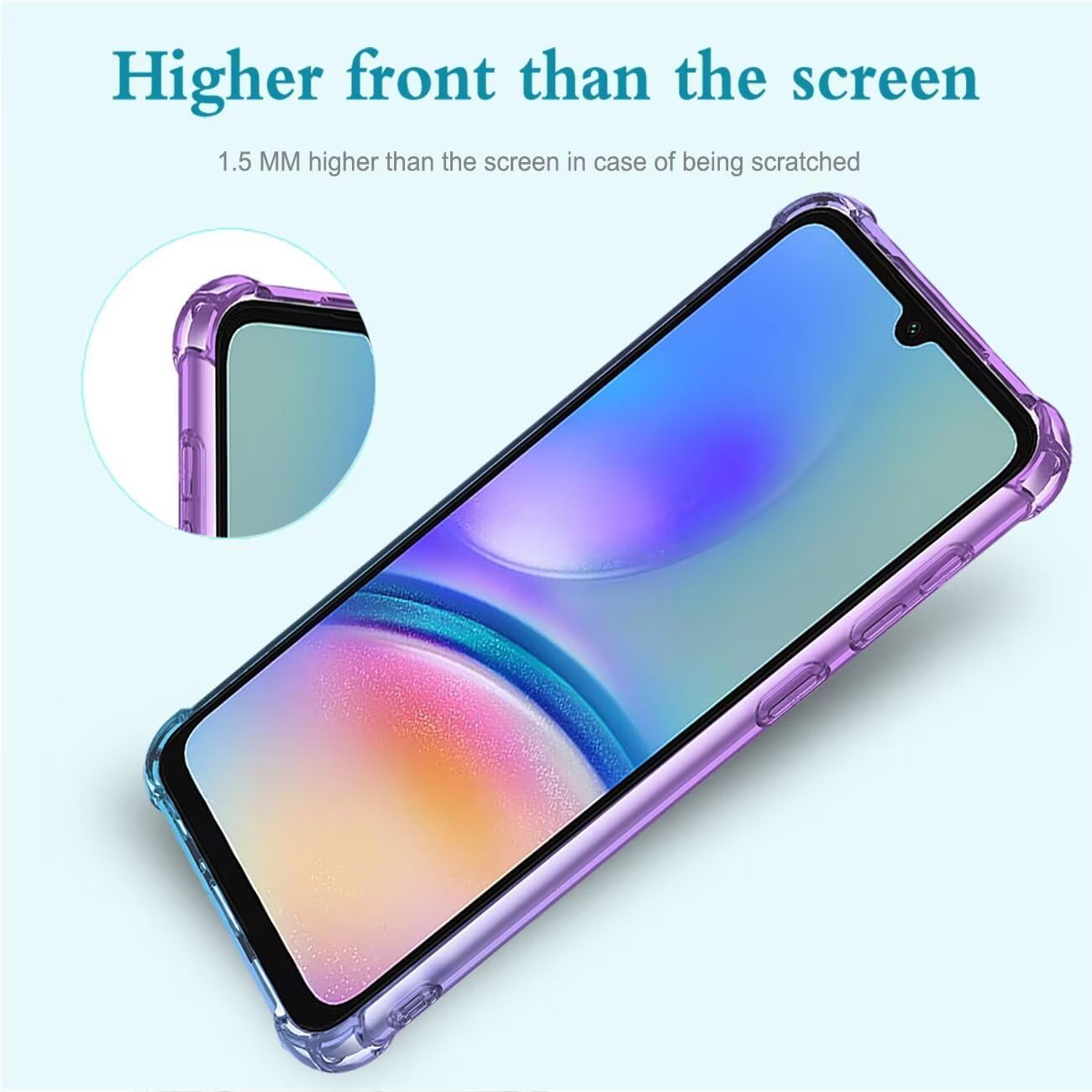 Silikonski ovitek "Colorit" za Samsung A05 vijolièna/modra – Infostyle