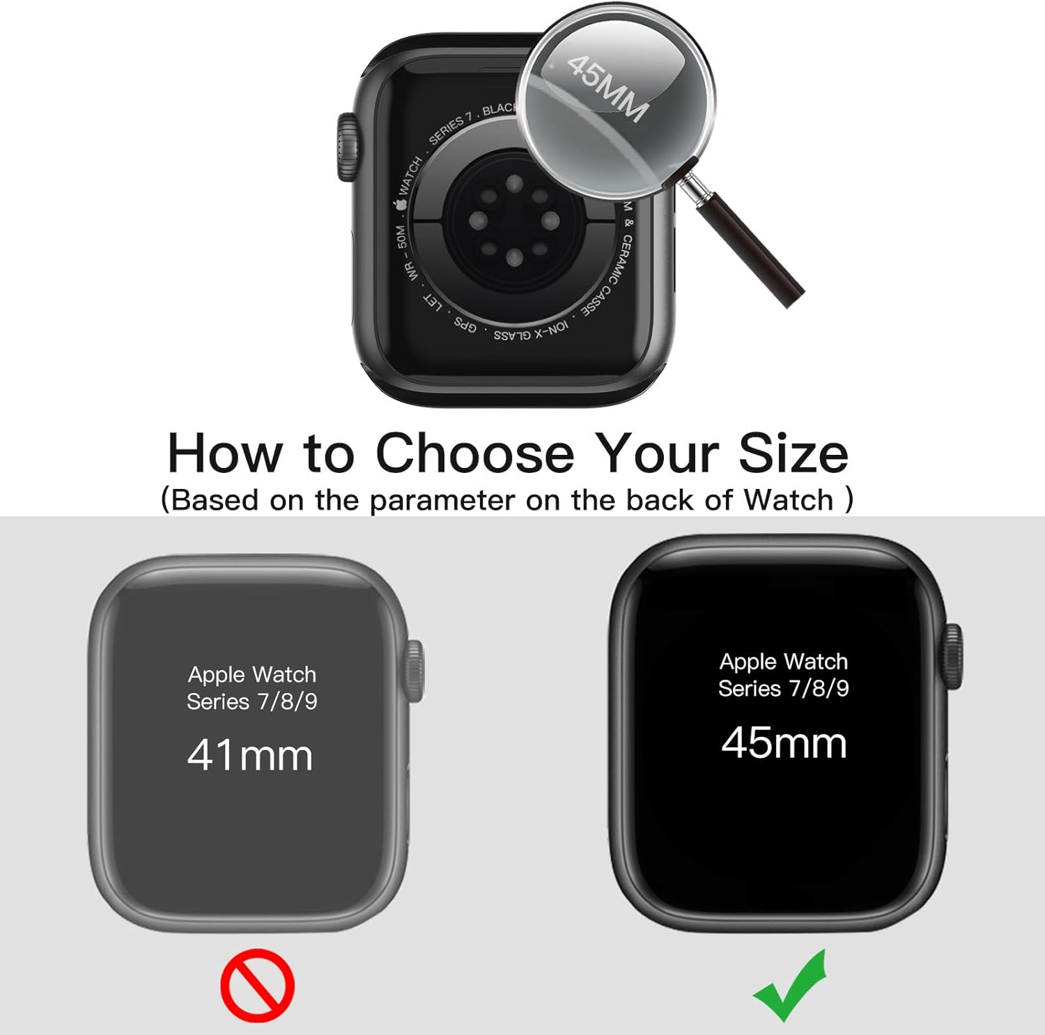 Zaščitni ovitek ''Diruite Suoman'' za Apple Watch Series 9/8/7/6/5/4/Series SE/SE 2, 45 mm