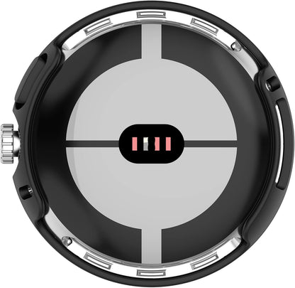 Zaščitni ovitek za Google Pixel Watch črn | PC zaščita za pametno uro