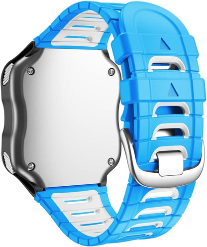 Tyogeephy silikonski pašček za Garmin Forerunner 920XT – belo-modra