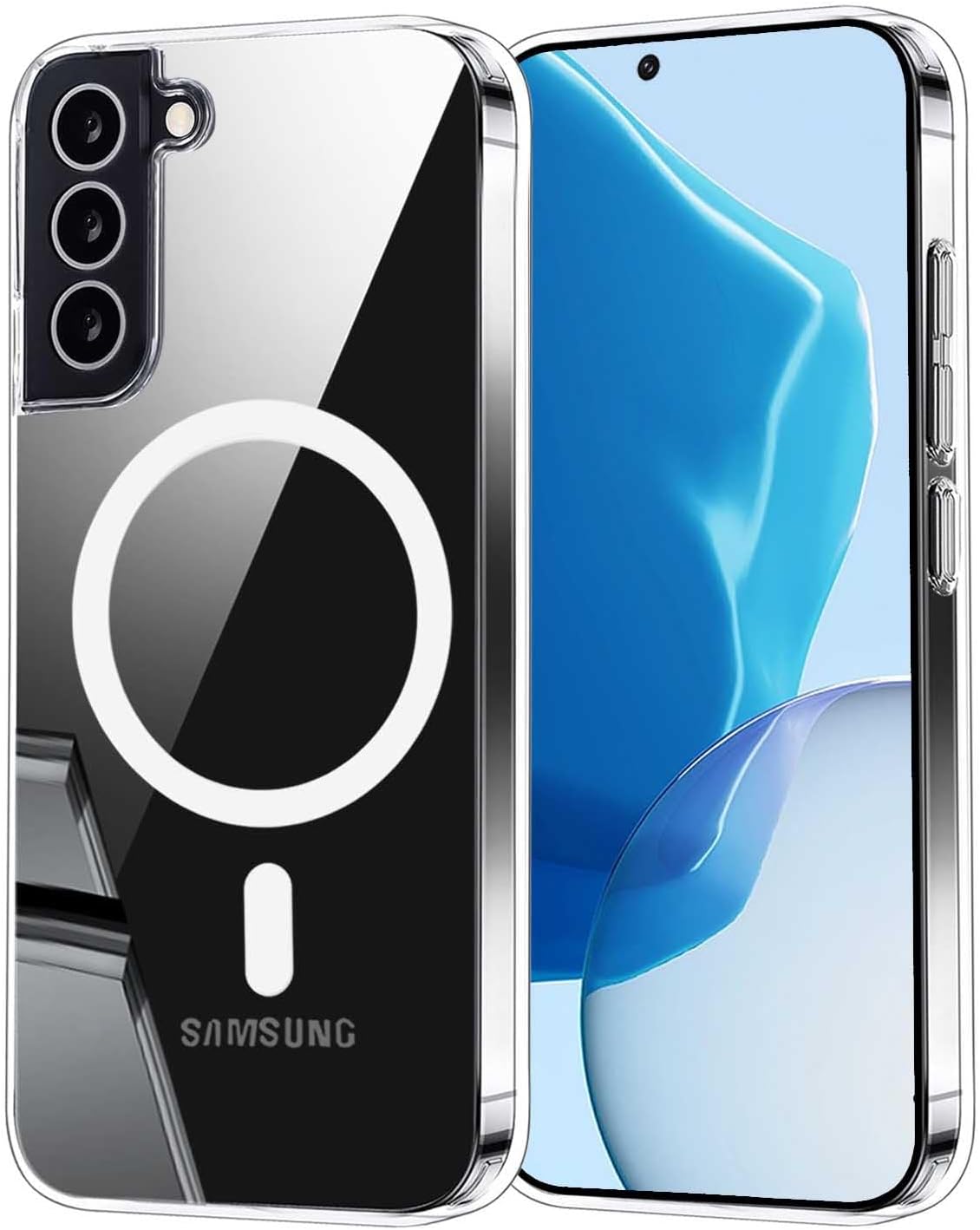 Magnetna maskica za Samsung Galaxy S21 - prozirna