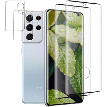 Steklo za ekran in zaščitno steklo za kamero (2+2) za Samsung S21 Ultra – Infostyle