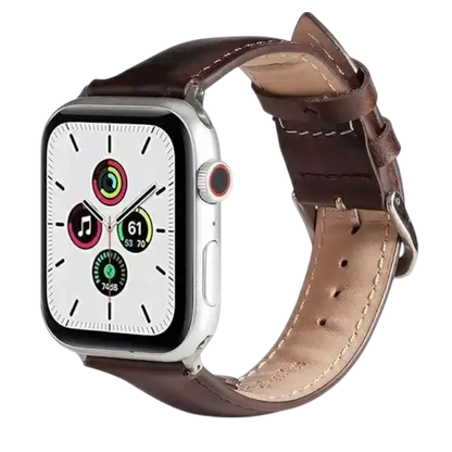 Pašček za Apple Watch 42/44/45/49mm, rjava – Beline – Rjava