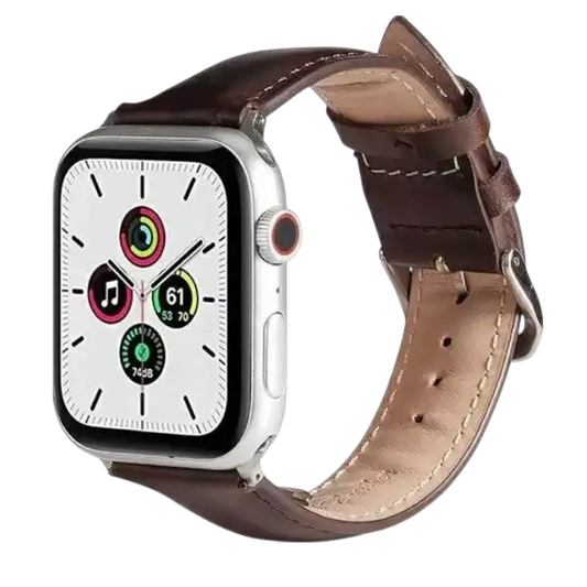 Pašček za Apple Watch 42/44/45 mm, rjava – Beline – Rjava