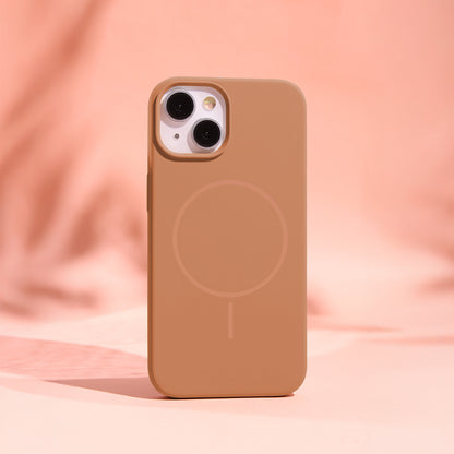 Ovitek za iPhone 17 Pro / 18 Pro, silikonski MagSafe, karamelen