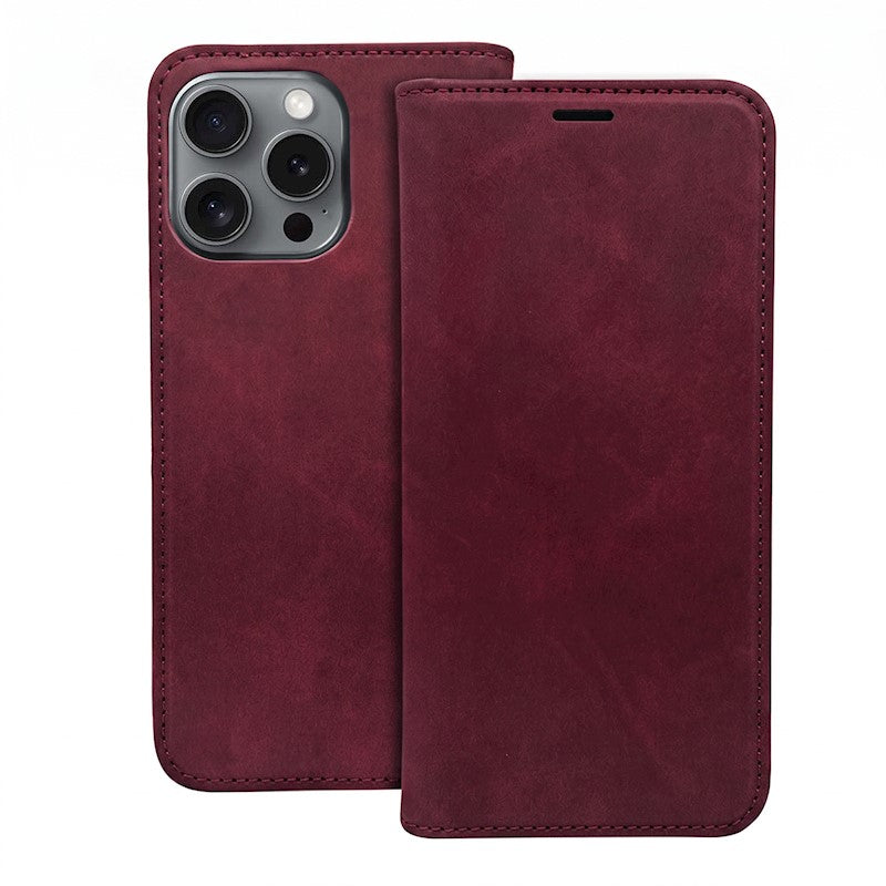 Preklopna torbica za Honor 600 / 600 Pro, antilop – kestenjasta