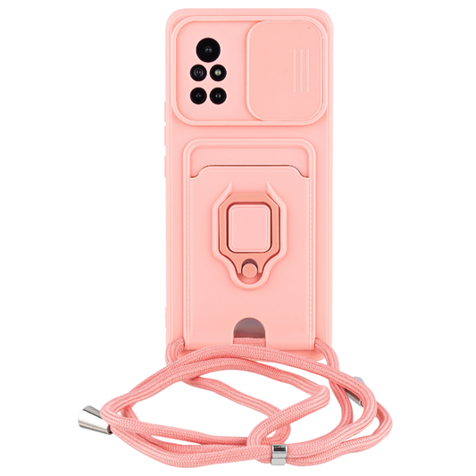 Ovitek "Bigcousin" z vrvico za Huawei Nova 8, roza – Roza