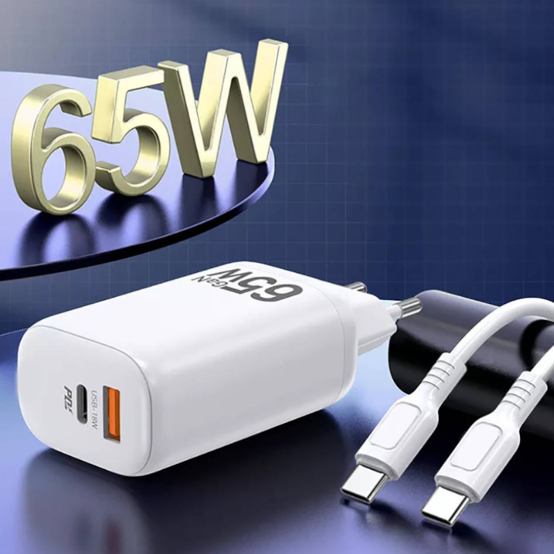 Hišni polnilec USB in USB C - 65W – Infostyle