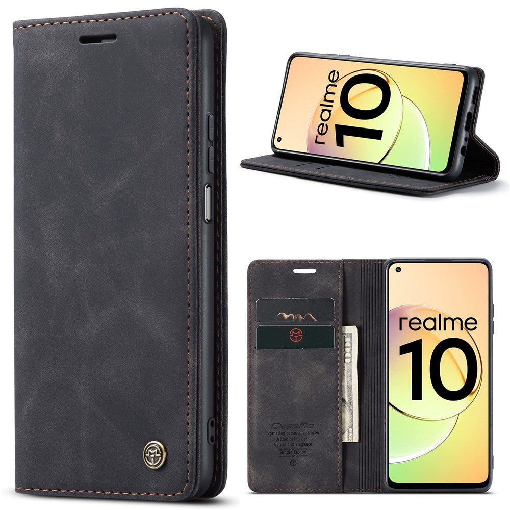 Preklopna futrola Bigcousin za Oppo Realme 10 Pro 5G – crna