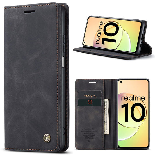 Preklopna torbica Bigcousin za Oppo Realme 10 Pro 5G – črna