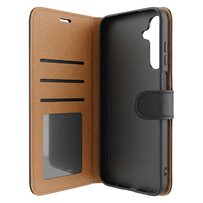 Usnjena preklopna torbica za Honor 600 Lite, Smart Luxe – črna