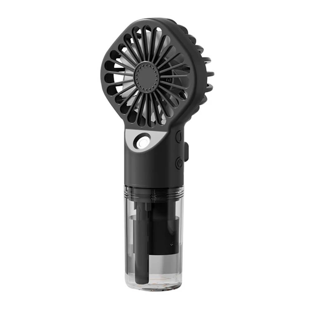 Techsuit G10 prijenosni mini ventilator s ovlaživačem – ručni, USB-C, crni, 4 brzine