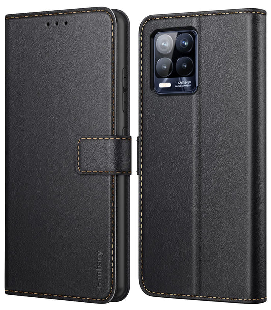 Ganbary preklopna torbica za Realme 8 / 8 Pro 4G, magnetno zapiranje, prostor za kartice