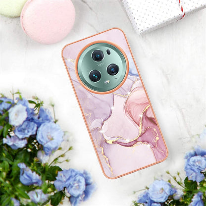HAOYE mramorni gradient etui za Honor Magic 5 Pro – rozi