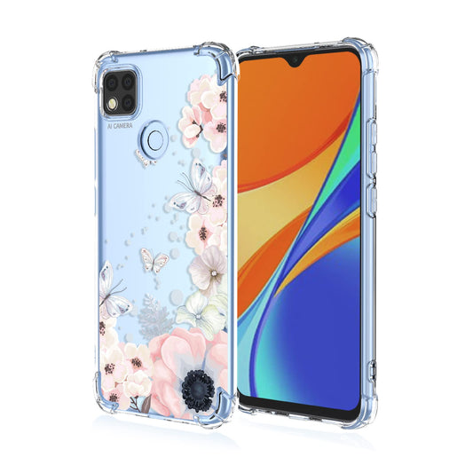 prozoren ovitek white roses za xiaomi redmi 9c 10a