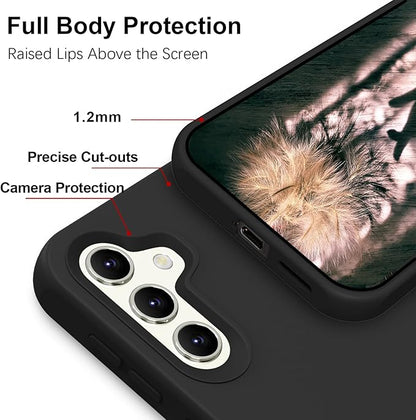 ElestBela silikonski ovitek za Samsung Galaxy S24 Plus – tanek zaščitni ovitek z mikrovlakni