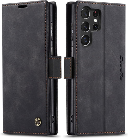 Preklopna torbica „BigCousin” za Samsung Galaxy S23 – crna