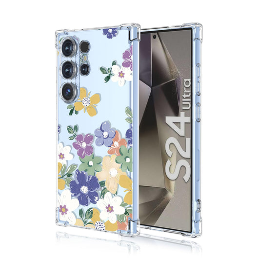 prozoren ovitek colorflower za samsung galaxy s24 ultra