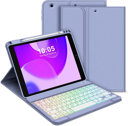 Ovitek "GOOJODOQ" z osvetljeno tipkovnico za iPad 9/8/7 10.2''