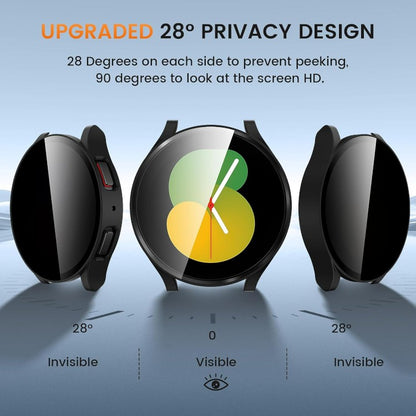 Zaščitno steklo "antispy" z aplikatorjem za pametno uro Samsung Galaxy Watch 5/4 40mm – Infostyle
