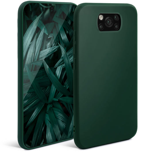 silikonski ovitek moozy za xiaomi poco x3 pro x3 nfc zelena