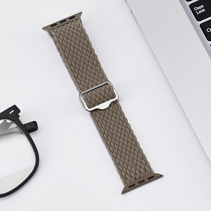 Najlonski pleteni pašček za Apple Watch 42mm / 41mm / 40mm / 38mm – barva kamna