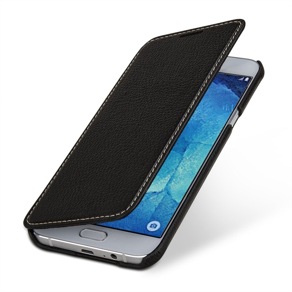 StilGut kožna preklopna torbica “Book Type” za Samsung Galaxy A8 (2015) – ručni rad, premium koža