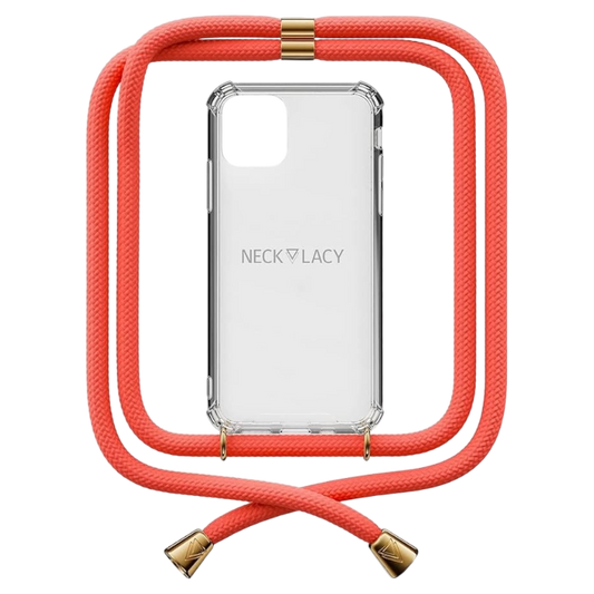 Ovitek z vrvico "NECKLACY®" za iPhone 13 Pro Max, ornažna – Oranžna
