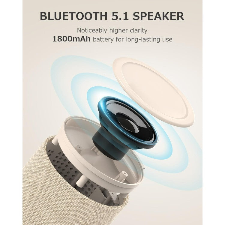 Bluetooth zvočniki ''COLSUR'' z nočno lučko, 2 v 1 brezžična polnilna postaja