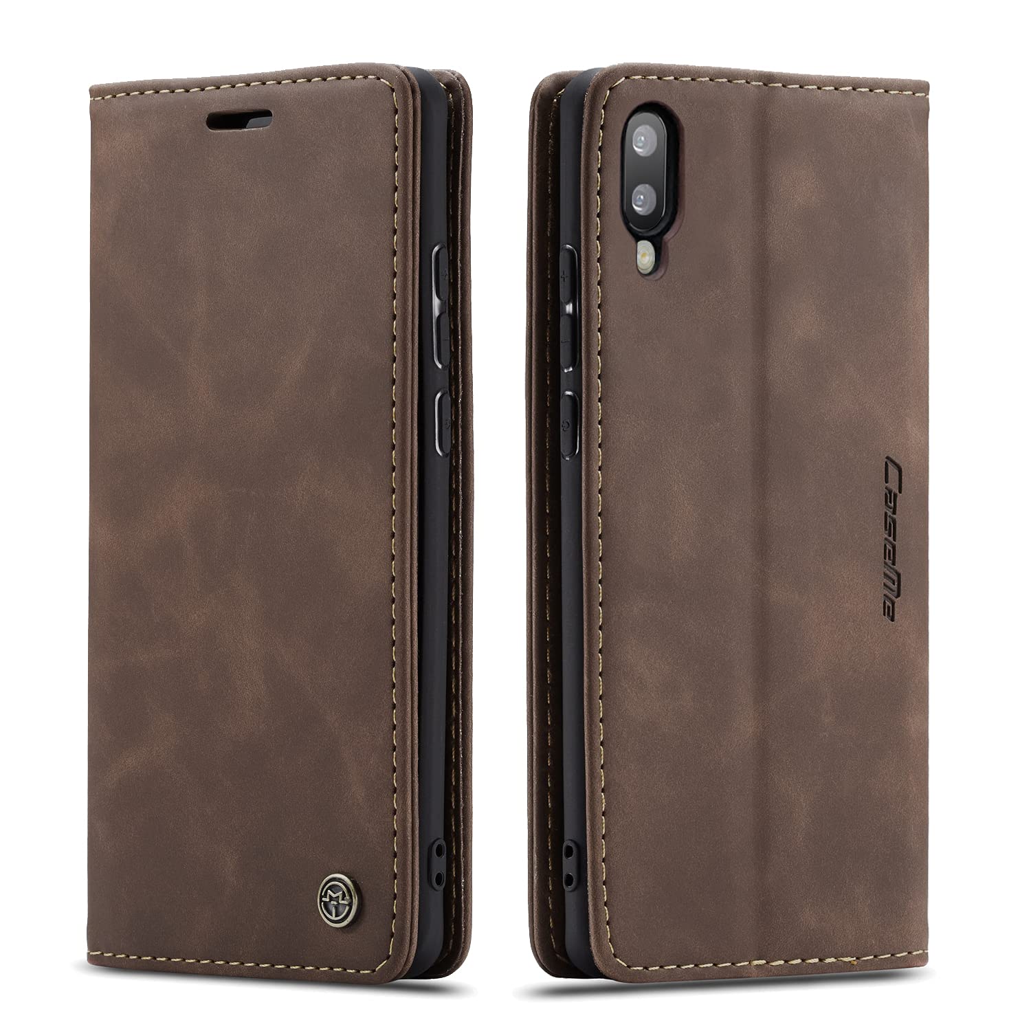 preklopna torbica bigcousin za samsung m10 rjava