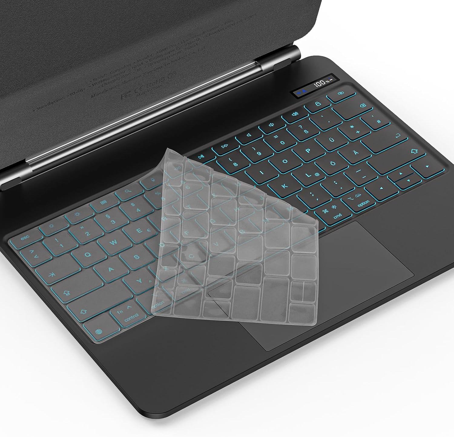 Ovitek z osvetljeno tipkovnico za iPad Air 6. gen.2024 M2 13 "/iPad Pro 12,9" – GOOJODOQ