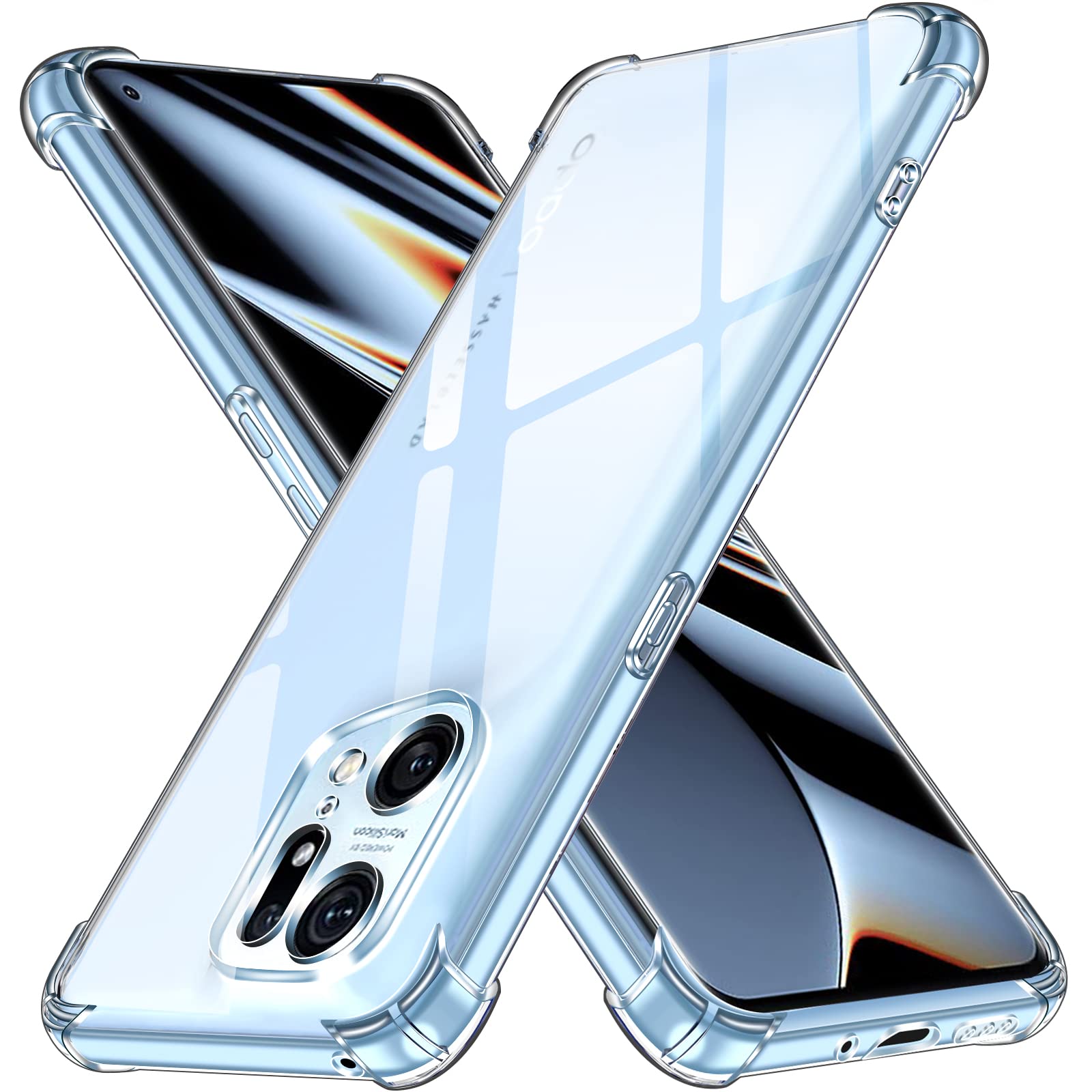 ivoler silikonski ovitek za oppo find x5 pro prozoren