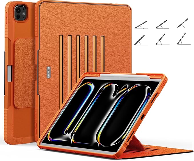 ZtotopCases ovitek za iPad Pro 12.9 (4.–6. gen) – 6 kotov stojala, Pencil 2, auto sleep/wake
