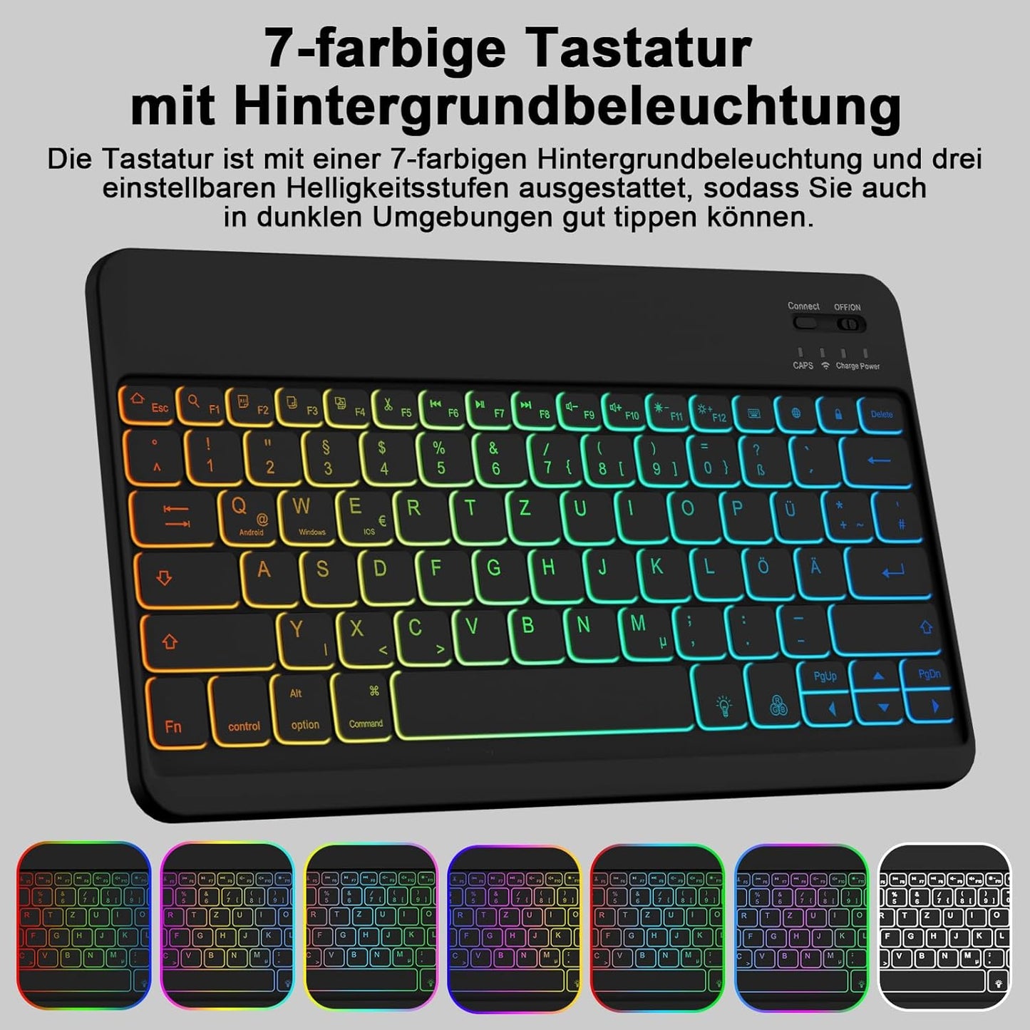 Ovitek s tipkovnico za Samsung Galaxy Tab S9+ 12.4 Inch 2023 – GOOJODOQ